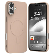 Mercury Semi-Silicone MagSafe-kompatibilis tok iPhone 16 Plus - halvány rózsaszín tok és táska