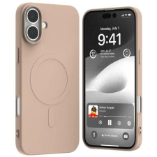 Mercury Semi-Silicone MagSafe-kompatibilis tok iPhone 16 Plus - halvány rózsaszín tok és táska