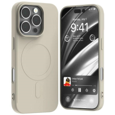Mercury Semi-Silicone MagSafe-kompatibilis tok iPhone 16 Pro - bézs tok és táska