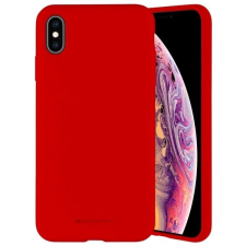 Mercury Silicone tok iPhone 11 Pro Max - piros tok és táska
