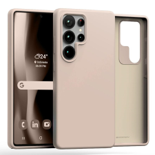 Mercury Silicone tok Samsung Galaxy S25 Ultra - világos rózsaszín tok és táska