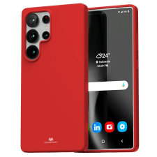 Mercury Soft tok Samsung Galaxy S25 Ultra - piros tok és táska