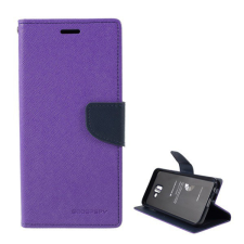 Mercurycase MERCURY Fancy Diary tok álló, bőr hatású (FLIP, oldalra nyíló, bankkártya tartó, asztali tartó funkció) LILA [Samsung Galaxy J6 Plus ... tok és táska