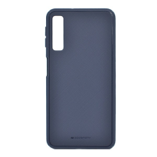 Mercurycase MERCURY Goospery Style Lux műanyag telefonvédő (szilikon belső, közepesen ütésálló, szövet minta) SÖTÉTKÉK Samsung Galaxy A7 (2018) SM-A750F tok és táska