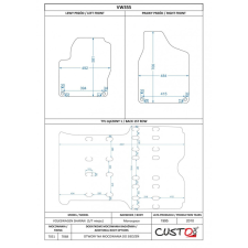  Méretpontos szövetszőnyeg garn. VW SHARAN 1995-2010 – Custo Pol autószőnyeg