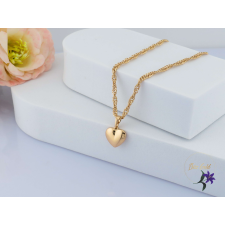  Meriett -55 antiallergén szives medálos nyaklánc -18K nyaklánc