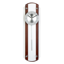 Merion ingás fa falióra, quartz, dió színű falióra