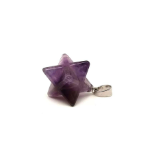 Merkaba medál Ametiszt 2x2cm medál