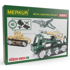 Merkur Army Fémépítő készlet oktatójáték