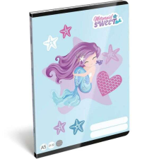 Mermaid Sweet sellőlányos vonalas füzet A5 - 21-32 füzet