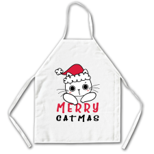Merry Catmas - Karácsonyi Konyhai Kötény lakástextília