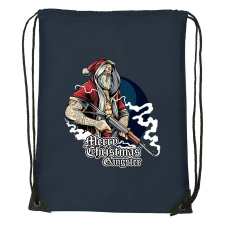 Merry Christmas gangster - Sport táska navy kék tornazsák