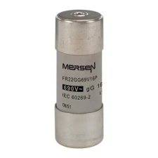 MERSEN L219775J FR22GG69V16P Kábel, - vezetékvédő cilinder biztosító betét 22x58 gG - 400-690VAC, kiütőszeges villanyszerelés