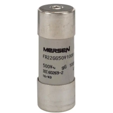 MERSEN T217183J FR22GG50V100P Kábel, - vezetékvédő cilinder biztosító betét 22x58 gG - 400-690VAC, kiütőszeges villanyszerelés