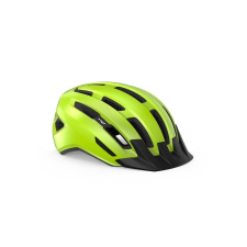 MET Downtown unisex bukósisak, M-L-es méret (58-61 cm), fluo sárga kerékpáros sisak