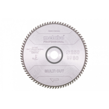 METABO Fűrészlap "multi cut - professional", 250x30, Z80 WZ, 10° (628087000) fűrészlap