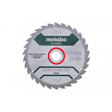 METABO Fűrészlap "precision cut wood - classic", 216x30, Z30 WZ 22° (628062000) fűrészlap