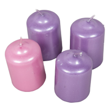 Metál adventi gyertya 40x60 mm 3lila+1rózsa 4db/csomdb ár gyertya