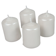  Metál adventi gyertya 40x60 mm fehér 12db/csom (db ár) gyertya