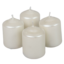  Metál adventi gyertya 40x60 mm ivory 12db/csom (db ár) gyertya