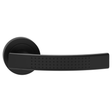 METAL-BUD ASTRA ajtóajtókilincs kerek rozettás fekete WC zár és alkatrészei