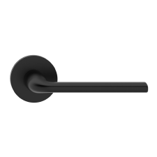 METAL-BUD BELLA ajtóajtókilincs kerek rozettás R SLIM vékony fekete BB zár és alkatrészei