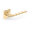 METAL-BUD BELLA ajtóajtókilincs négyzet alakú rozettás Q SLIM vékony szatén sárgaréz Csak kilincs felső rozet