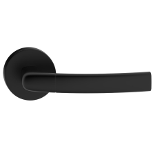 METAL-BUD CAMILA ajtókilincs kerek rozettás jobb oldali fekete BB zár és alkatrészei