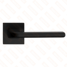 METAL-BUD DIVA/DISCO nyél szögletes K rozettás - FIT rozettás 6mm fekete WC zár és alkatrészei