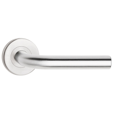 METAL-BUD DOMINO ajtóajtókilincs kerek rozettás rozsdamentes acél Csak kilincs felső rozettán zár és alkatrészei