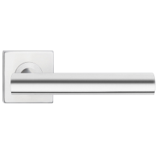 METAL-BUD ELEKTRA ajtóajtókilincs négyzet alakú rozettás rozsdamentes acél Csak kilincs felső rozettán zár és alkatrészei