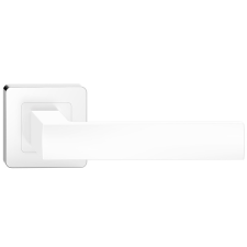 METAL-BUD EUFORIA/IBIZA ajtóajtókilincs kerek rozettás fehér króm BB zár és alkatrészei