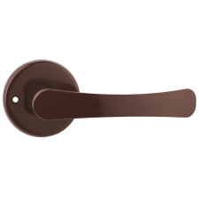 METAL-BUD FESTETT ajtókilincs kerek rozettás barna PZ zár és alkatrészei