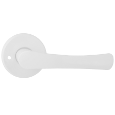 METAL-BUD FESTETT ajtókilincs kerek rozettás fehér WC zár és alkatrészei