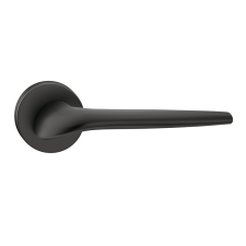 METAL-BUD JULIA ajtókilincs kerek rozettás jobb oldali fekete, Csak kilincs felső rozettán zár és alkatrészei