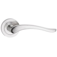 METAL-BUD NICOLE/BALEN ajtókilincs kerek rozettás szálcsiszolt nikkel PZ zár és alkatrészei