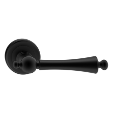 METAL-BUD OLIVIA R ajtókilincs klasszikus rozettás fekete PZ zár és alkatrészei