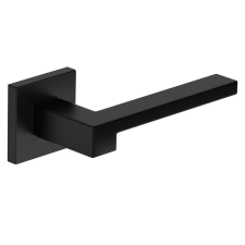 METAL-BUD SAPHIRE ajtóajtókilincs szögletes rozettás fekete Csak kilincs felső rozettán zár és alkatrészei