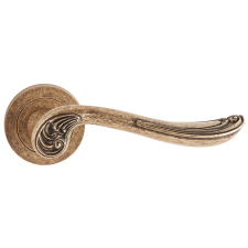 METAL-BUD TOSCA ajtókilincs kerek rozettás antik patina Csak kilincs felső rozettán zár és alkatrészei