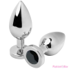 METAL HARD METALHARD ANAL PLUG DIAMOND BLACK SMALL 5.71CM