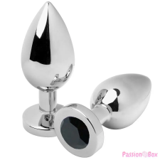 METAL HARD METALHARD ANAL PLUG DIAMOND BLACK SMALL 5.71CM anál