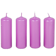  Metál henger gyertya 40x120mm ciklámen 4db/csom (db ár) gyertya