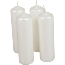 Metál henger gyertya 40x140mm ivory (db ár) 4db/csom gyertya