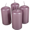  Metál henger gyertya 50x100mm halvány lila 4db/csom (db ár)