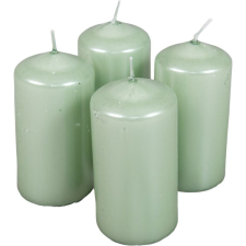 Metál henger gyertya 50x100mm menta 4db/csom (db ár) gyertya