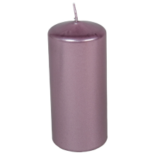 Metál henger gyertya 60x140 mm halvány lila gyertya