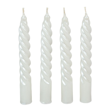 Metál kis csavart gyertya fehér 150mm (db ár) 30db/csom gyertya