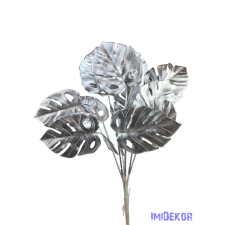  Metál műzöld csokor 13 - Ezüst dekorációs kellék