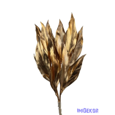  Metál műzöld csokor 14 - Arany dekorációs kellék