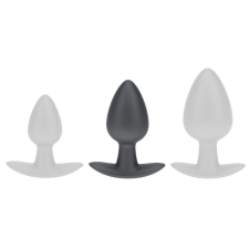  Metál plug – prémium anális izgató, 6,5 x 3,3 cm, szürke anál